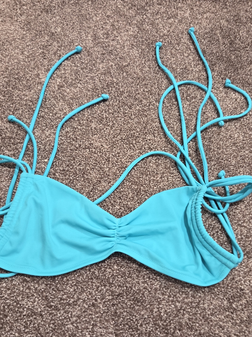 Victoria's Secret Turquoise Tie-String Bikini Top